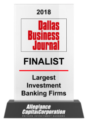 2018 Dallas Business Journal Finalist